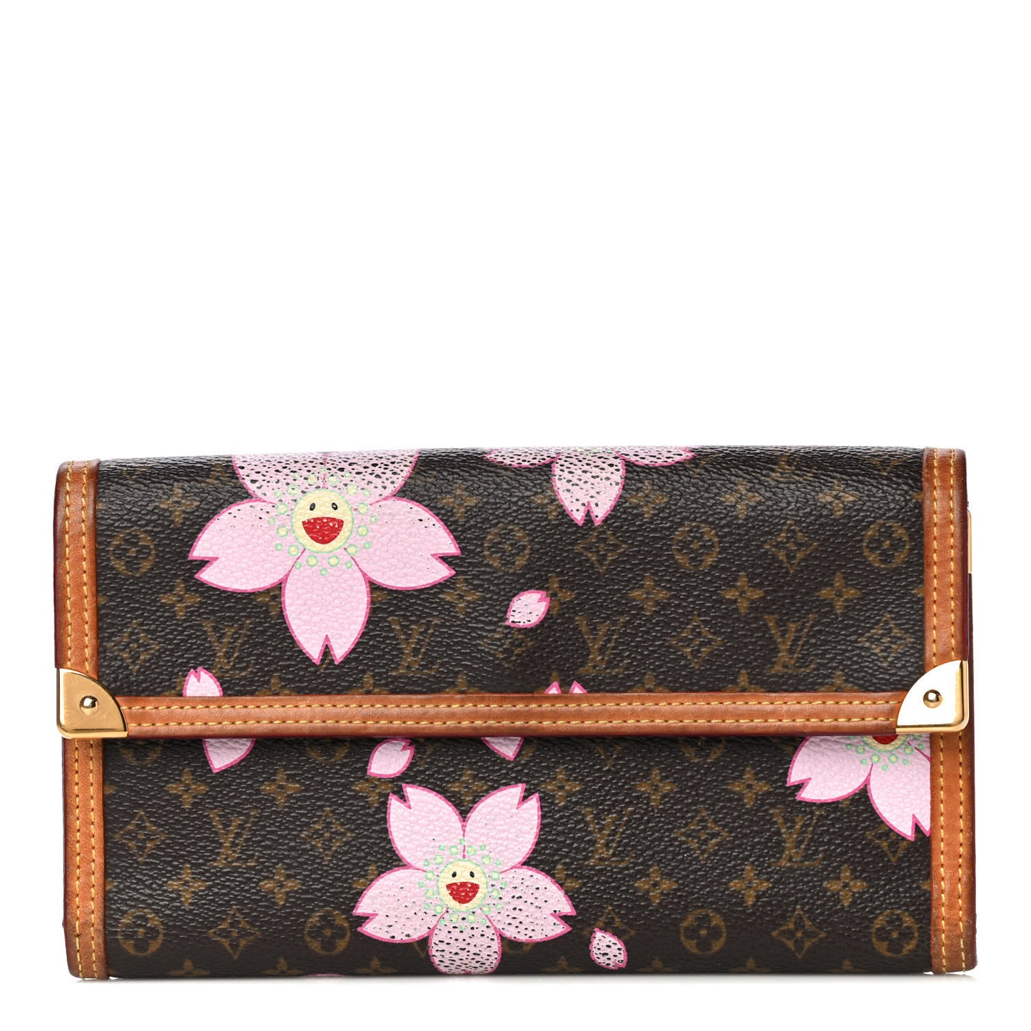 Monogram Cherry Blossom Porte Tresor International Wallet Brown