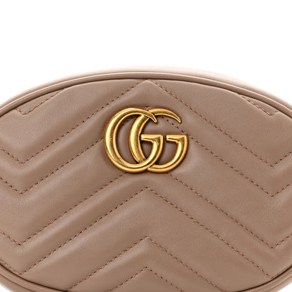 Gucci Calfskin Matelasse GG Marmont Belt Bag 75 30 Porcelain Rose 9 of 11