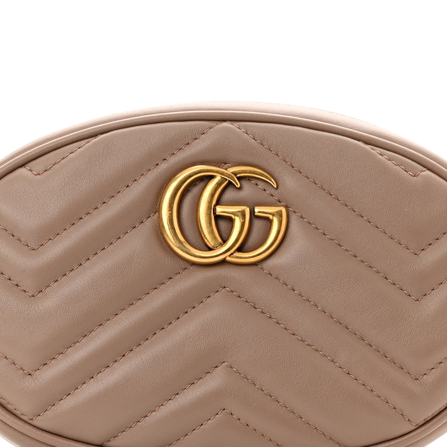 Gucci Calfskin Matelasse GG Marmont Belt Bag 75 30 Porcelain Rose 9 of 11