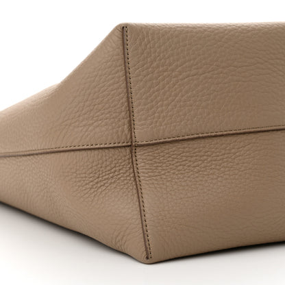 The Row Grained Calfskin Medium N/S Park Tote Dark Taupe 9 of 10