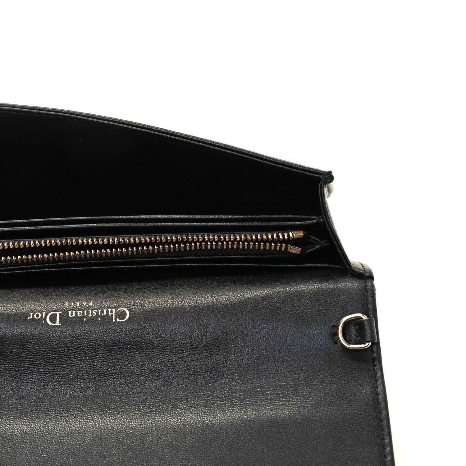 Christian Dior Lambskin Cannage Lady Dior Pouch Black 5 of 5