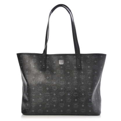 MCM Visetos Large Anya Shopper Tote Black 1 of 14