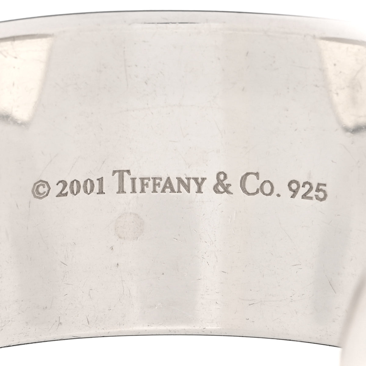 Tiffany Sterling Silver Wide 1837 Cuff Bracelet 3 of 3