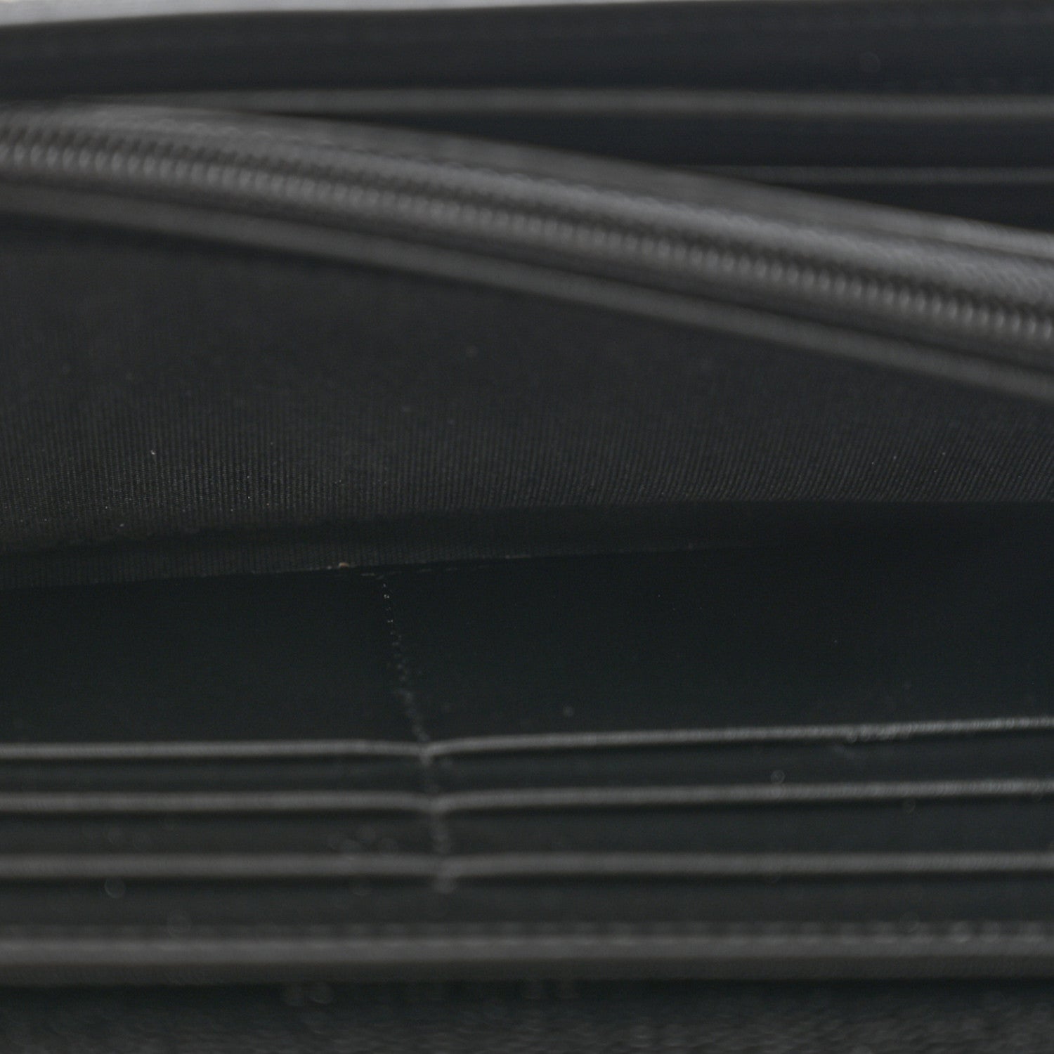 Chanel Caviar Quilted Large Boy Gusset Flap Wallet Black 6 of 10