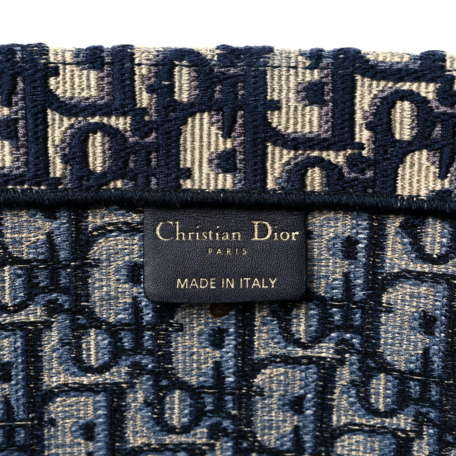 Christian Dior Oblique Book Tote Blue Multicolor 6 of 10
