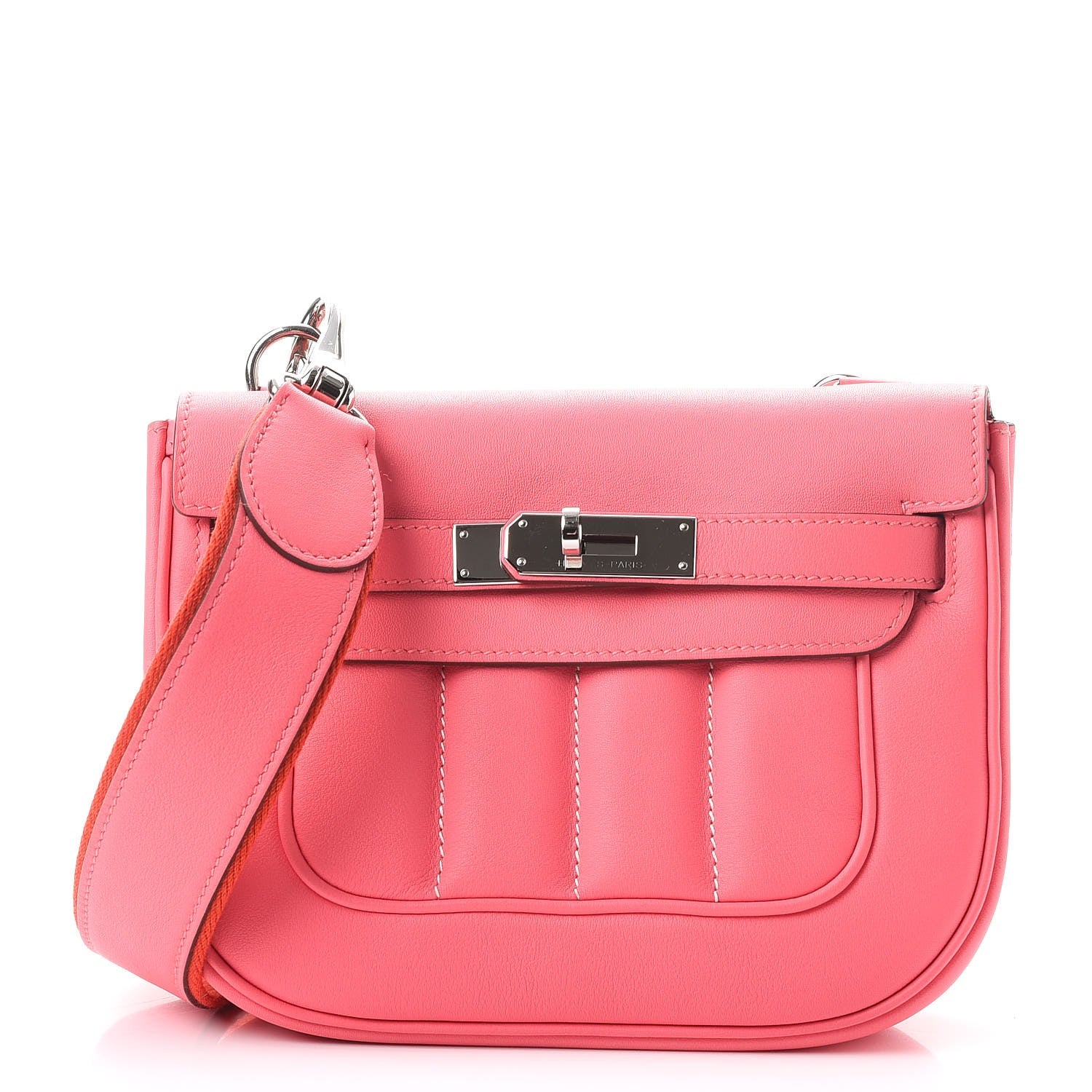 Hermes Veau Swift Mini Sac Berline Rose Azalee 1 of 9