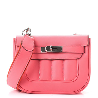 Hermes Veau Swift Mini Sac Berline Rose Azalee 1 of 9