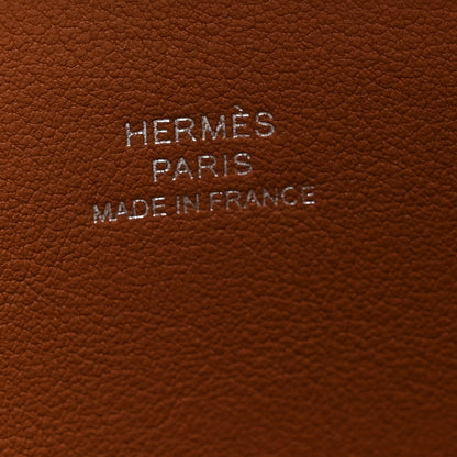 Hermes Swift Floral Printed Backpocket Pouch 25 Gold 6 of 6