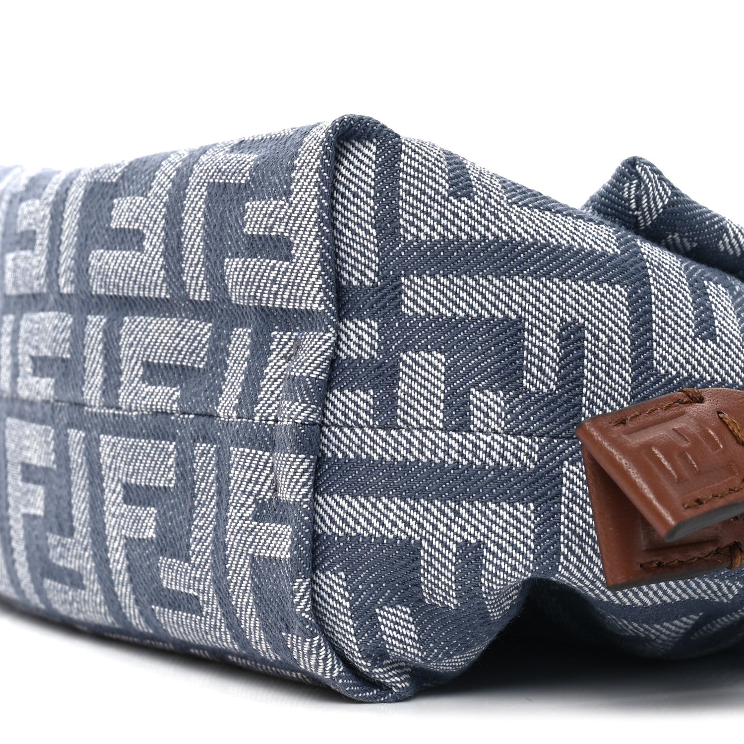 Fendi Denim Small Mamma Baguette Blue 10 of 11