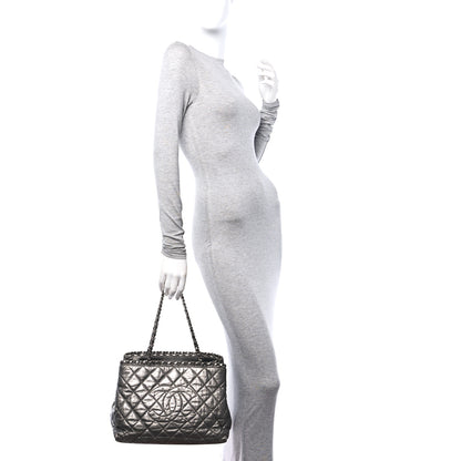 Chanel Metallic Calfskin Small Chain Me Tote Silver 2 of 10