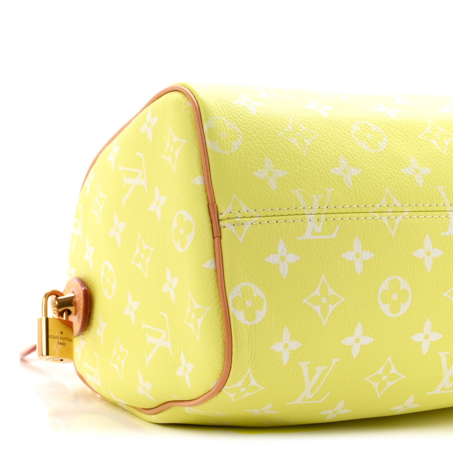 Louis Vuitton Calfskin Monogram Speedy P9 Bandouliere 25 Lemonade Yellow 9 of 11