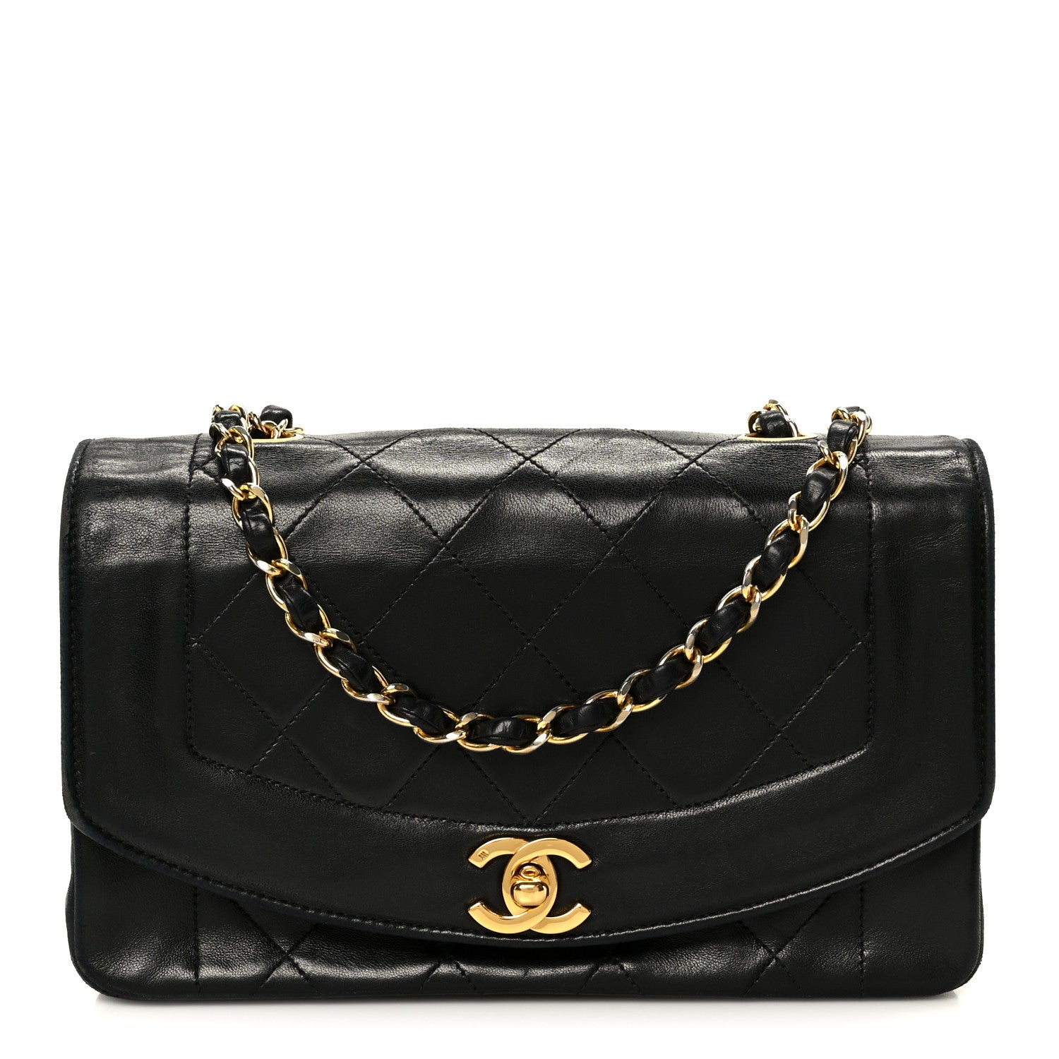 Chanel Lambskin Quilted Small Single Flap Black 1 of 13
