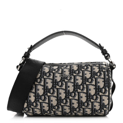 Christian Dior Oblique Mini Roller Messenger Bag Blue 1 of 10