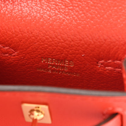 Hermes Tadelakt Mini Kelly Twilly Bag Charm Capucine 5 of 7