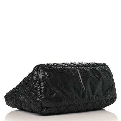 Chanel Nylon Quilted Large Coco Cocoon Tote Black 5 of 10