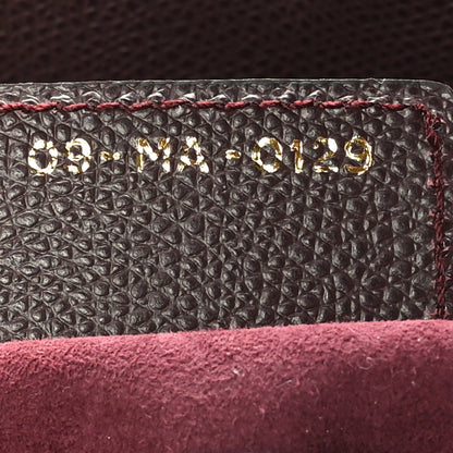 Christian Dior Grained Calfskin Saddle Bag Burgundy 7 of 9