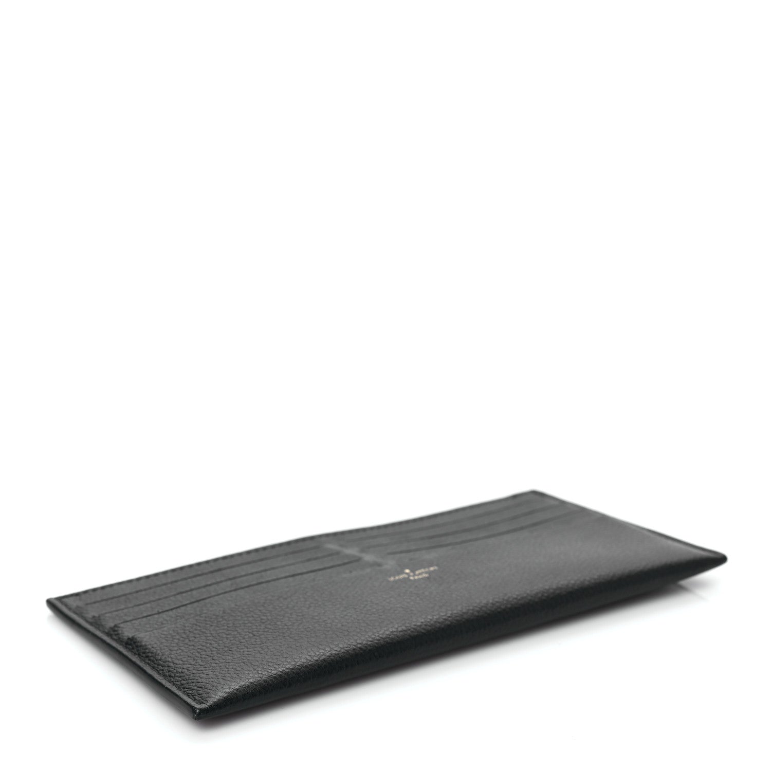 Louis Vuitton Calfskin Felicie Chain Wallet Card Holder Insert Black 4 of 7