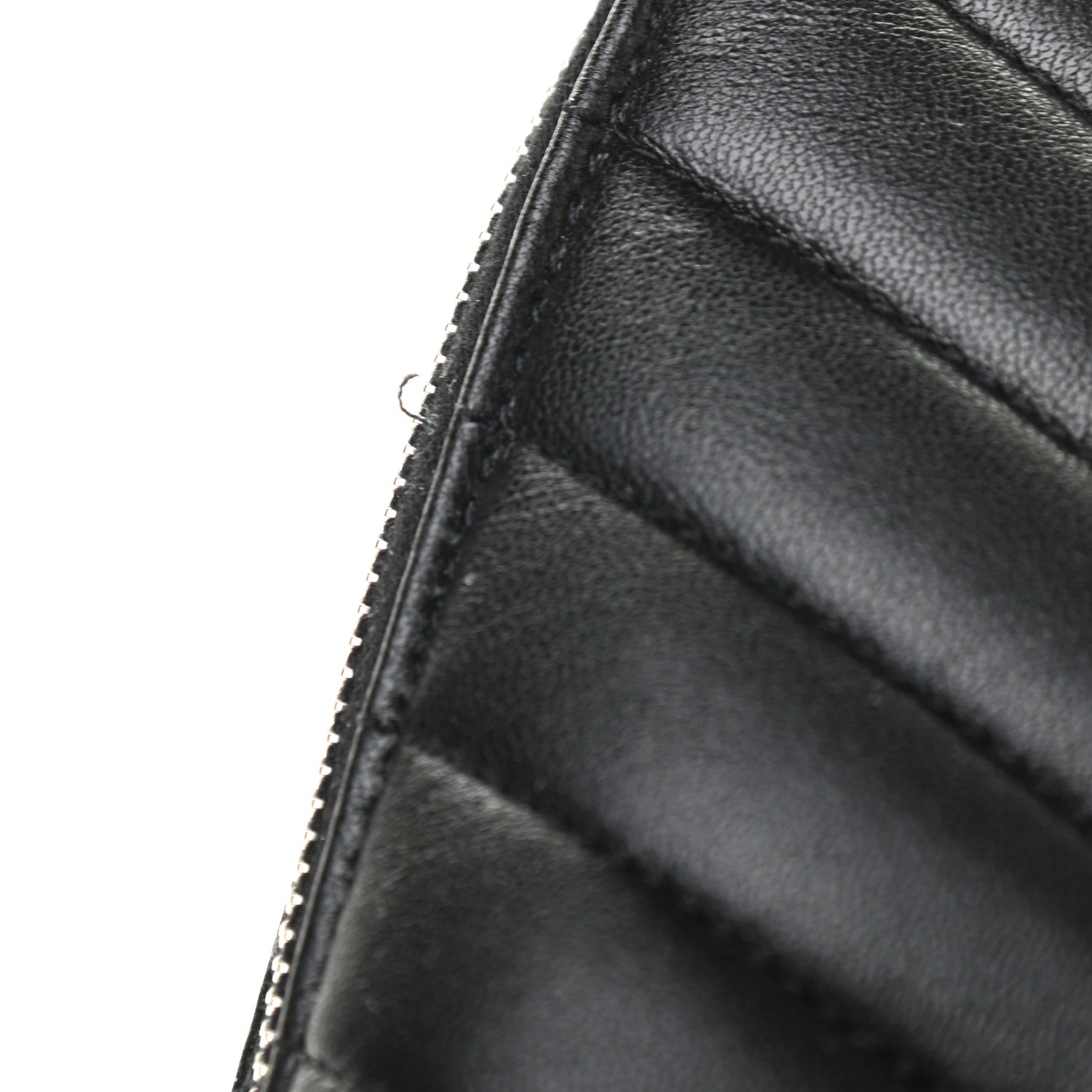 Saint Laurent Lambskin Y Quilted Monogram Loulou Cosmetic Case Black 6 of 8