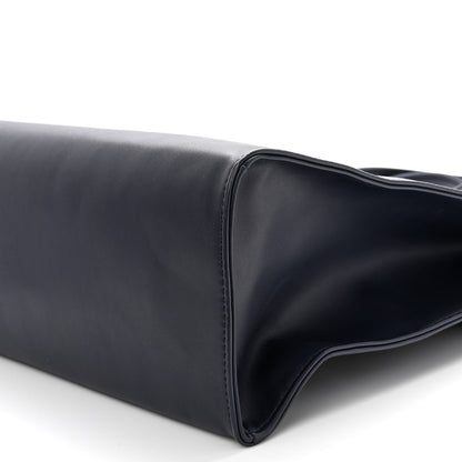 Telfar Vegan Leather Medium Shopping Bag Navy 9 of 9