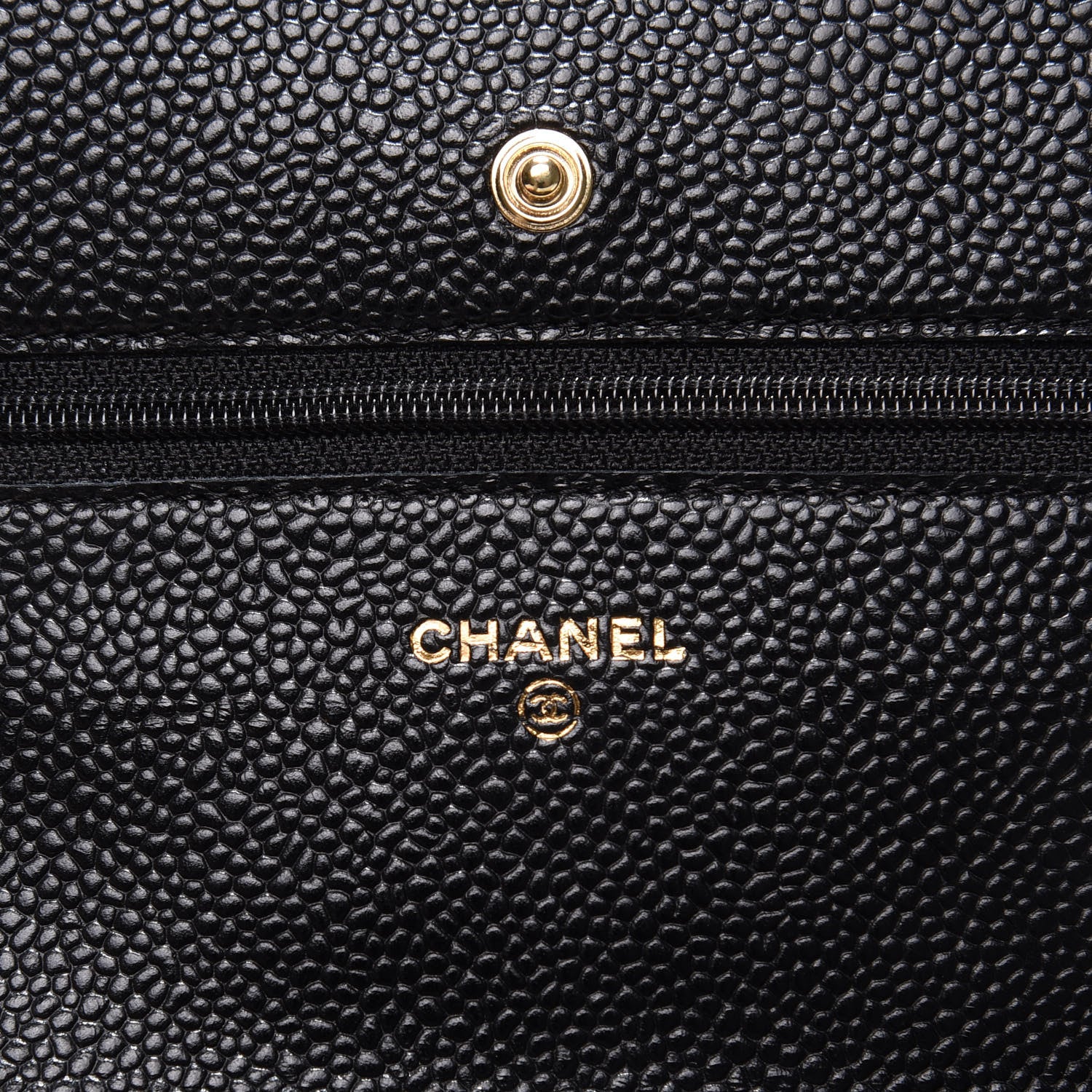 Chanel Caviar Quilted Wallet On Chain WOC Black 10 of 14