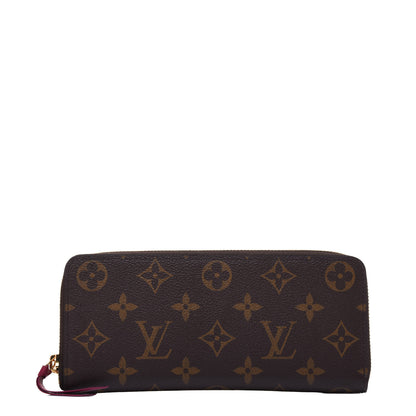 Louis Vuitton Monogram Clemence Wallet Fuchsia 1 of 11