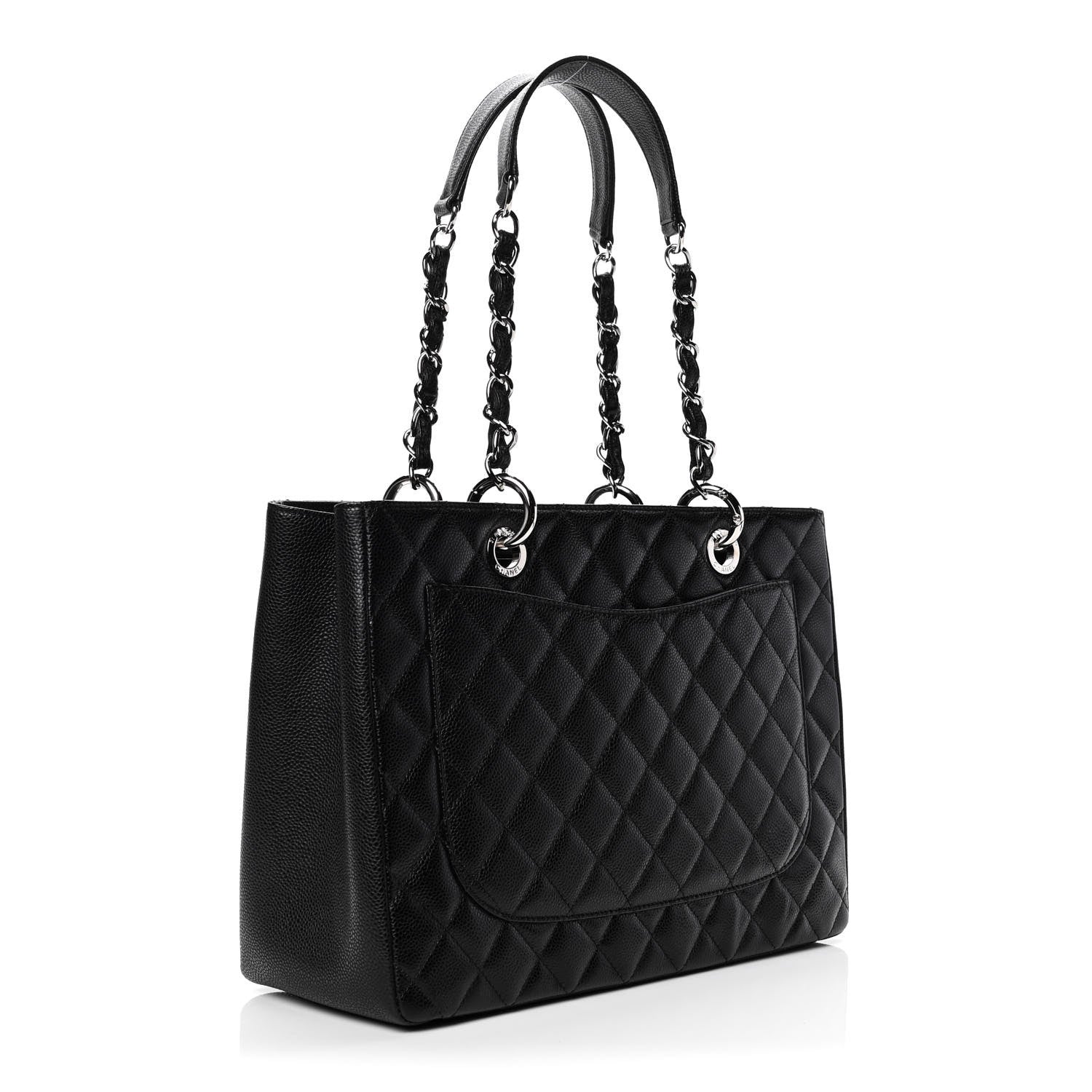 Chanel Caviar Quilted Grand Shopping Tote GST Black 2 of 4