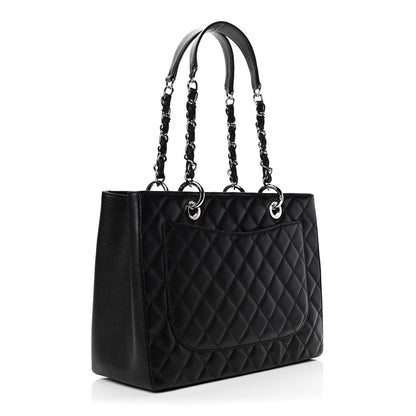 Chanel Caviar Quilted Grand Shopping Tote GST Black 2 of 4