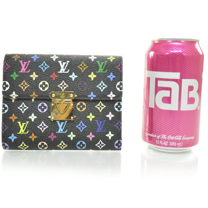 Louis Vuitton Monogram Multicolor Koala Wallet Black 2 of 9