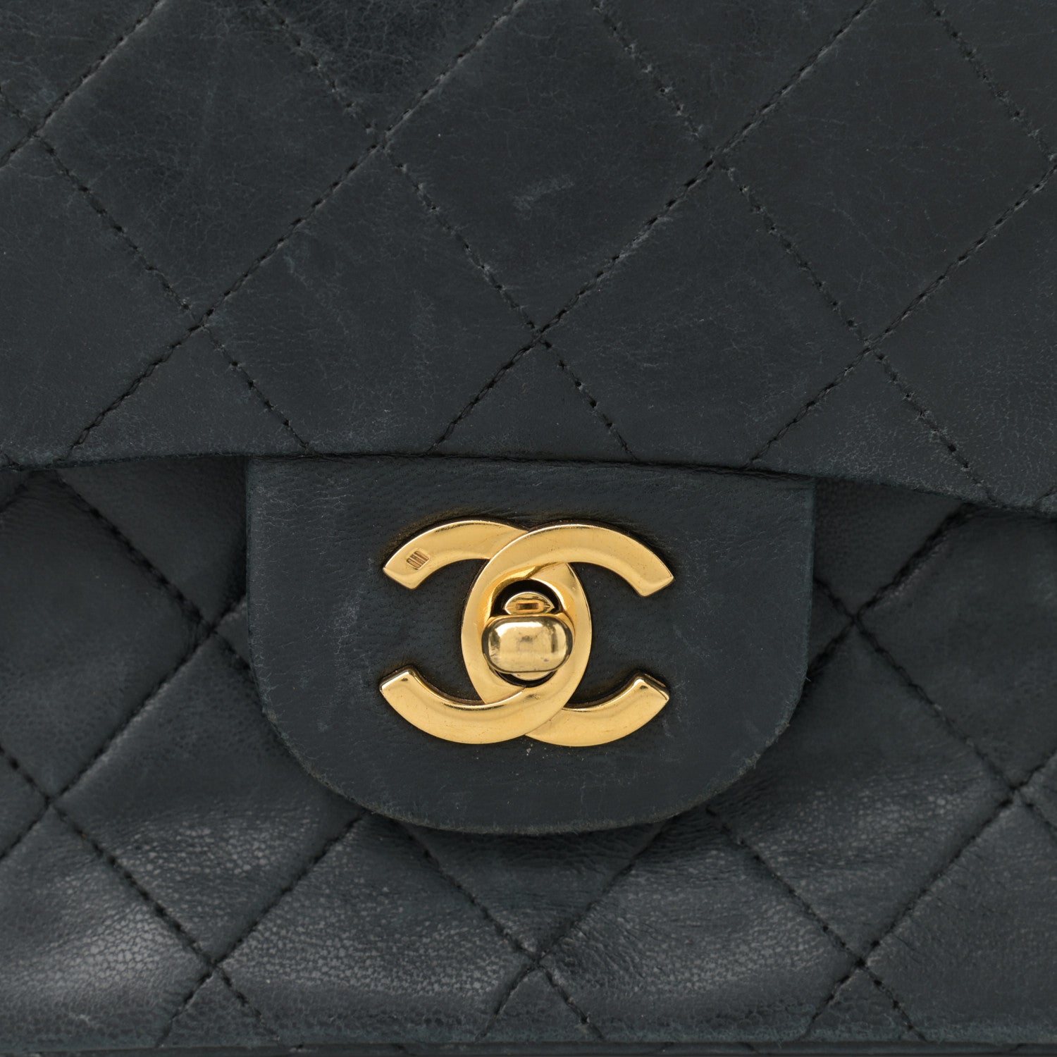 Chanel Lambskin Quilted Small Double Flap Black 10 of 19