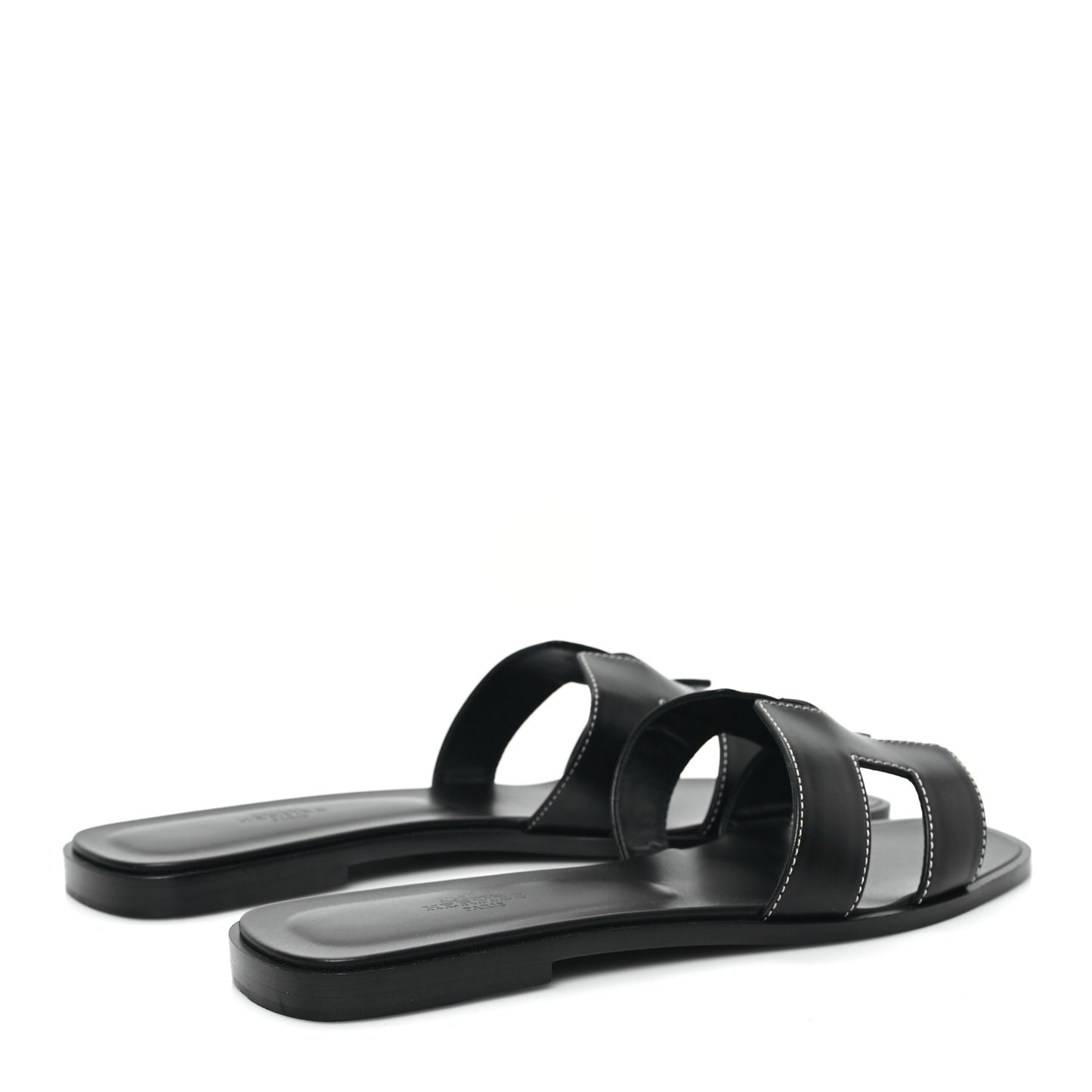 Box Calfskin Oran Sandals 40.5 Black