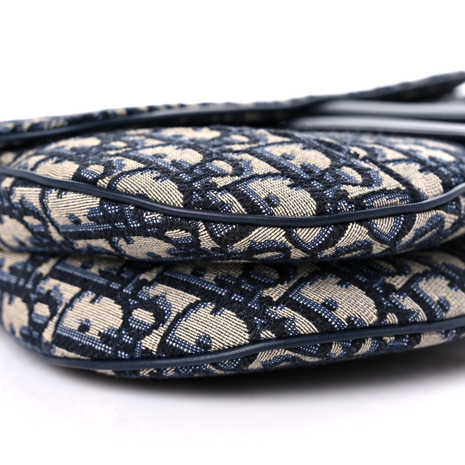 Christian Dior Oblique Saddle Bag Blue 8 of 10