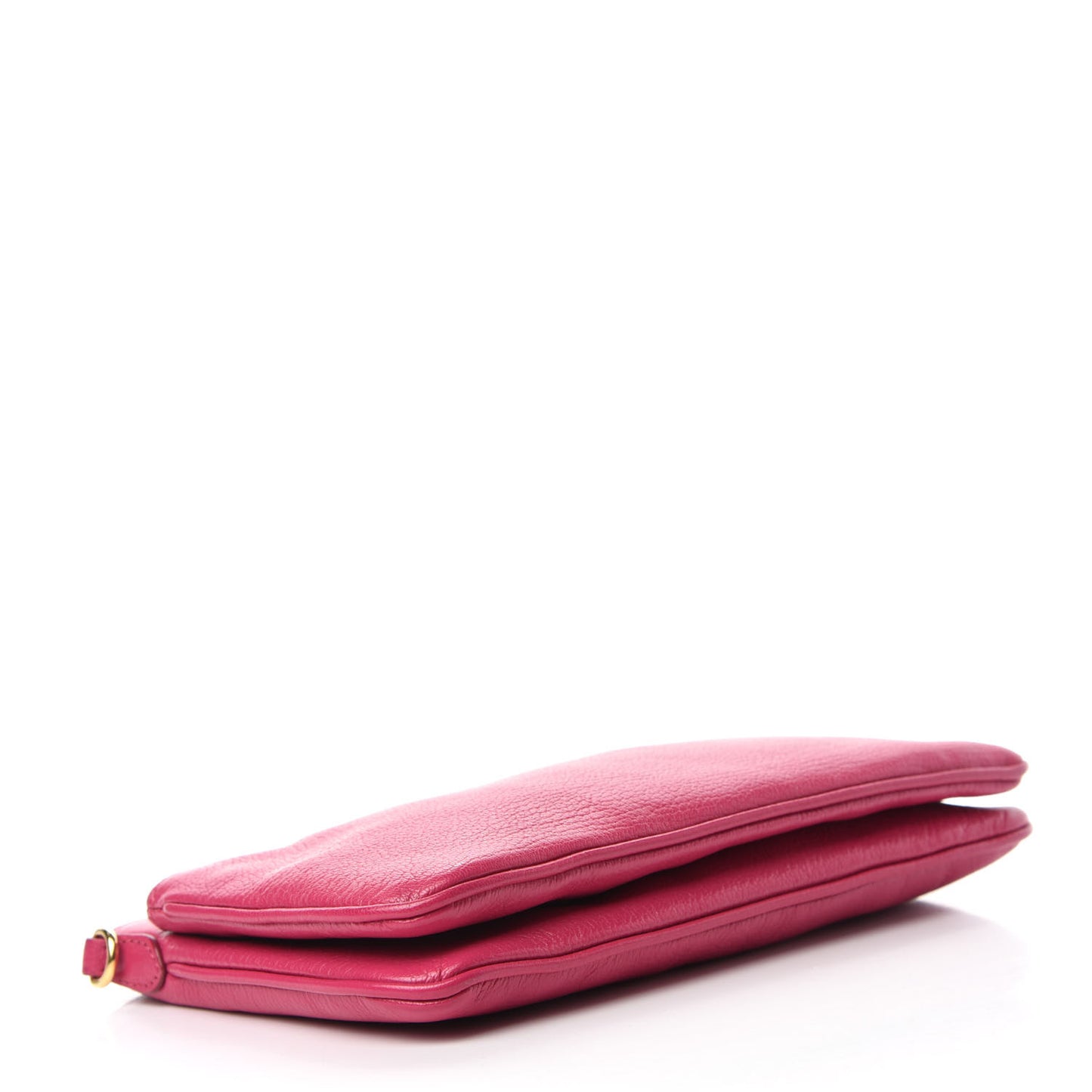 Goatskin Madras Double Zip Crossbody Bag Peonia