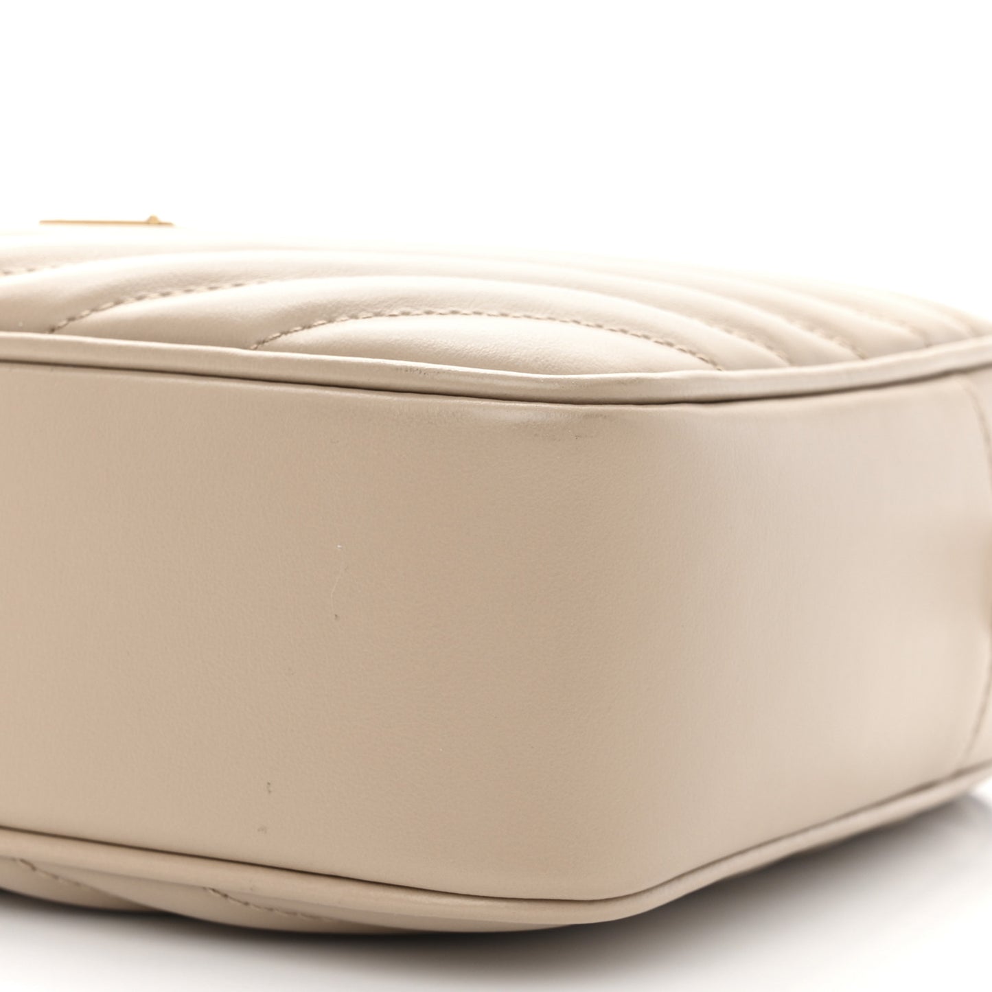 Calfskin Matelasse Monogram Lou Camera Bag Dark Beige