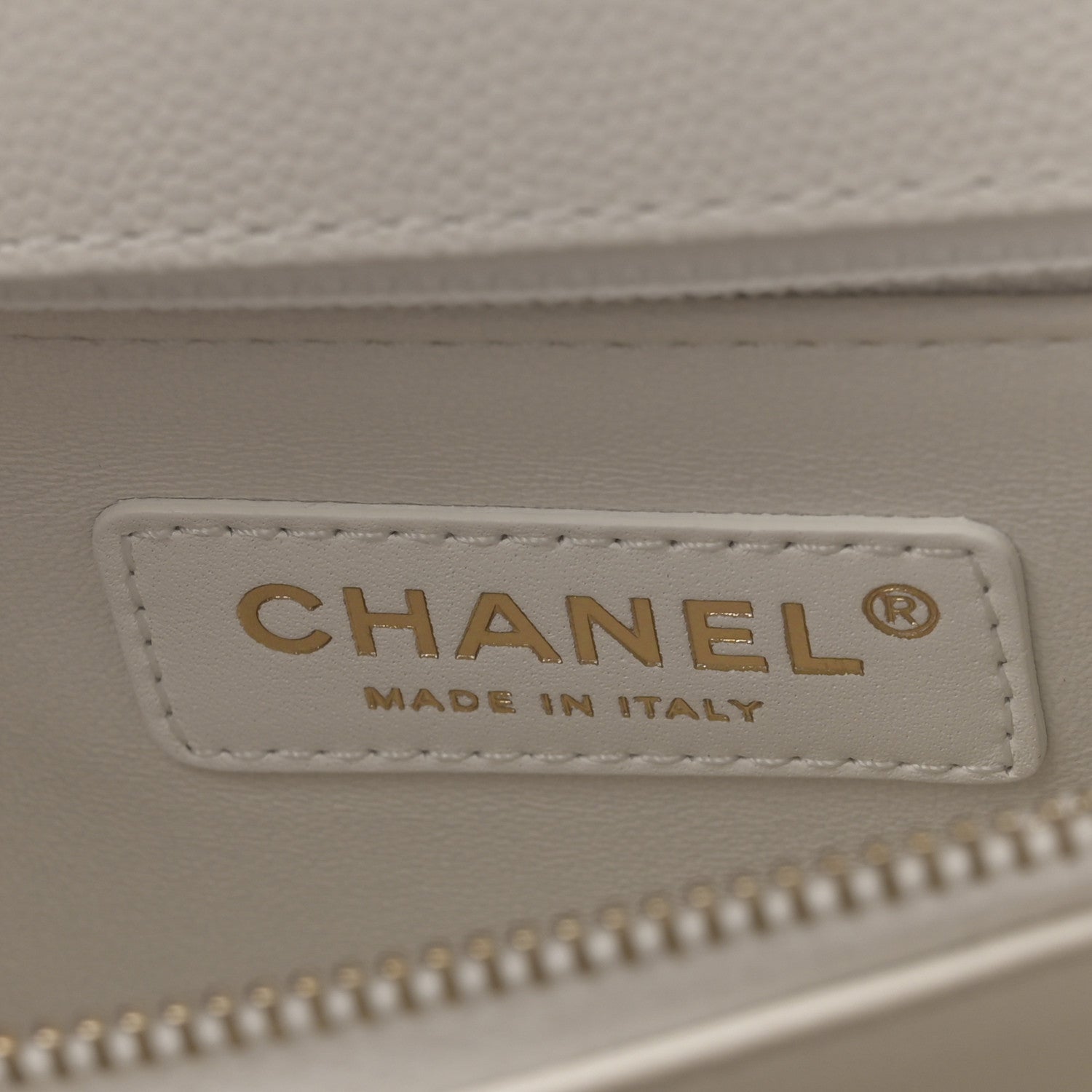 Chanel Caviar Quilted Small Coco Handle Flap White 6 of 12