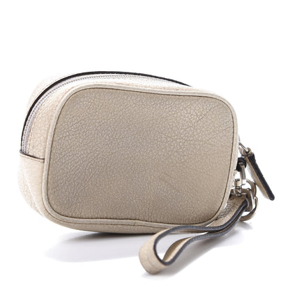 Prada Metallic Vitello Daino Coin Purse Cera 3 of 7