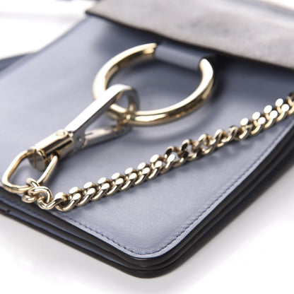 Chloe Suede Calfskin Mini Faye Bracelet Bag Washed Blue 7 of 10