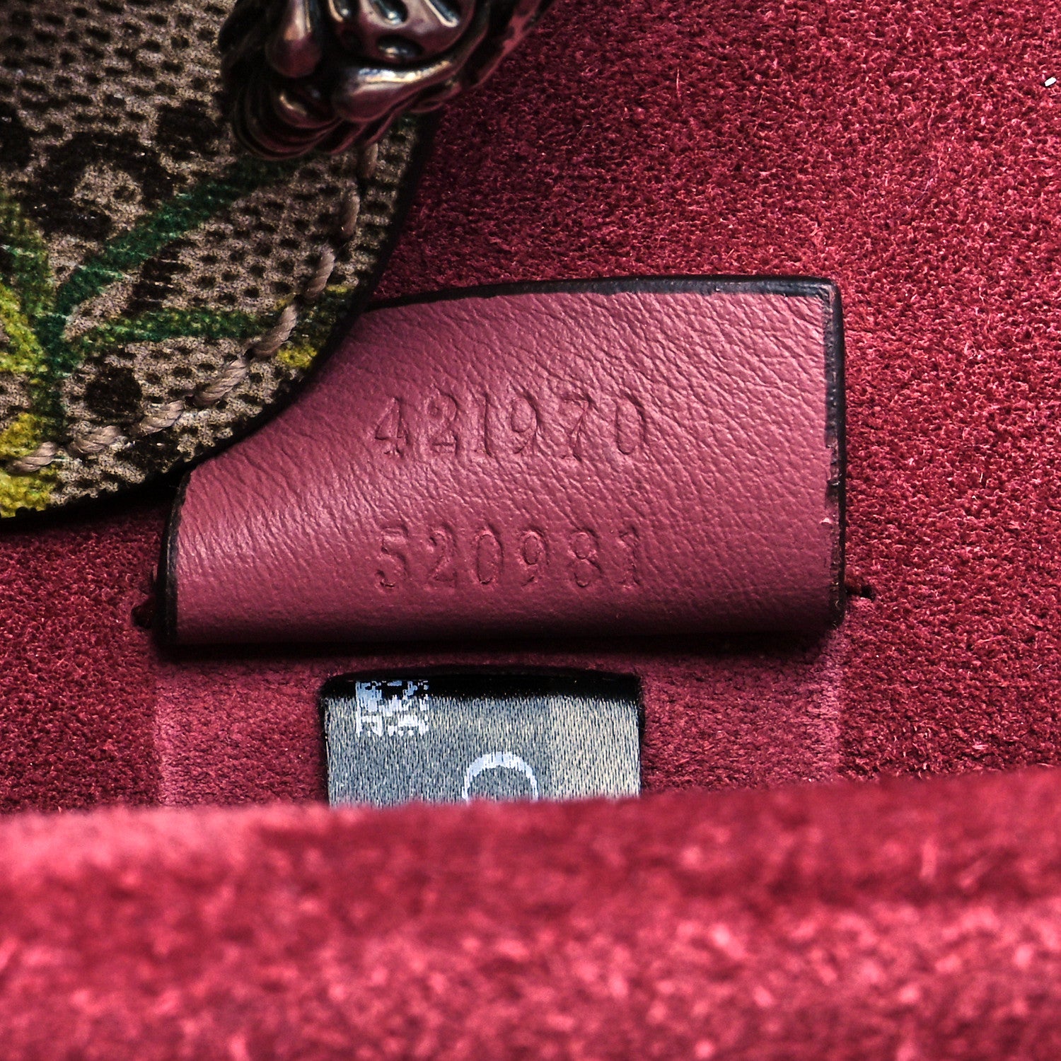 Gucci GG Supreme Monogram Blooms Mini Dionysus Shoulder Bag Beige Multicolor Dry Rose 9 of 9