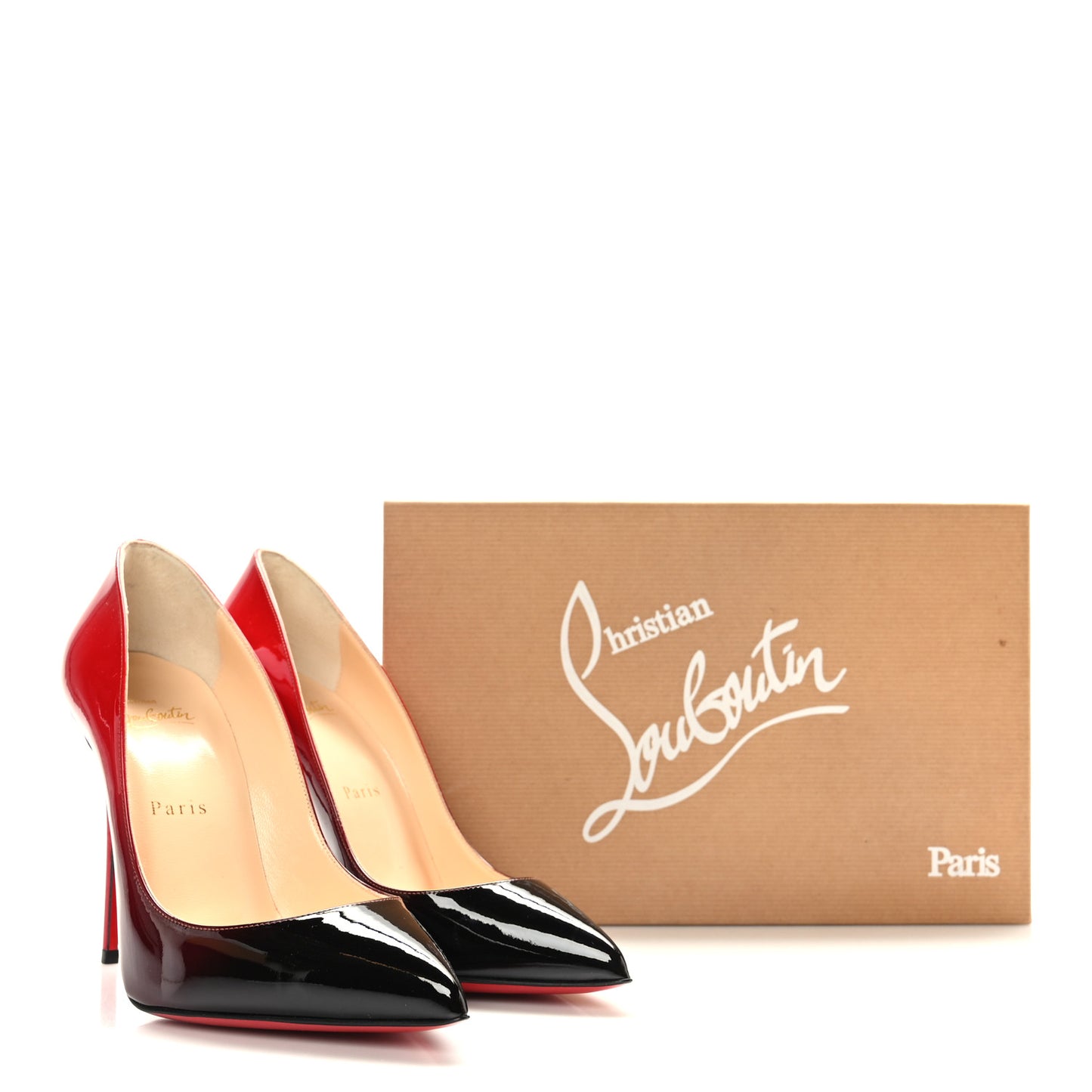Patent Degrade Pigalle Follies 100 Pumps 37.5 Black Red