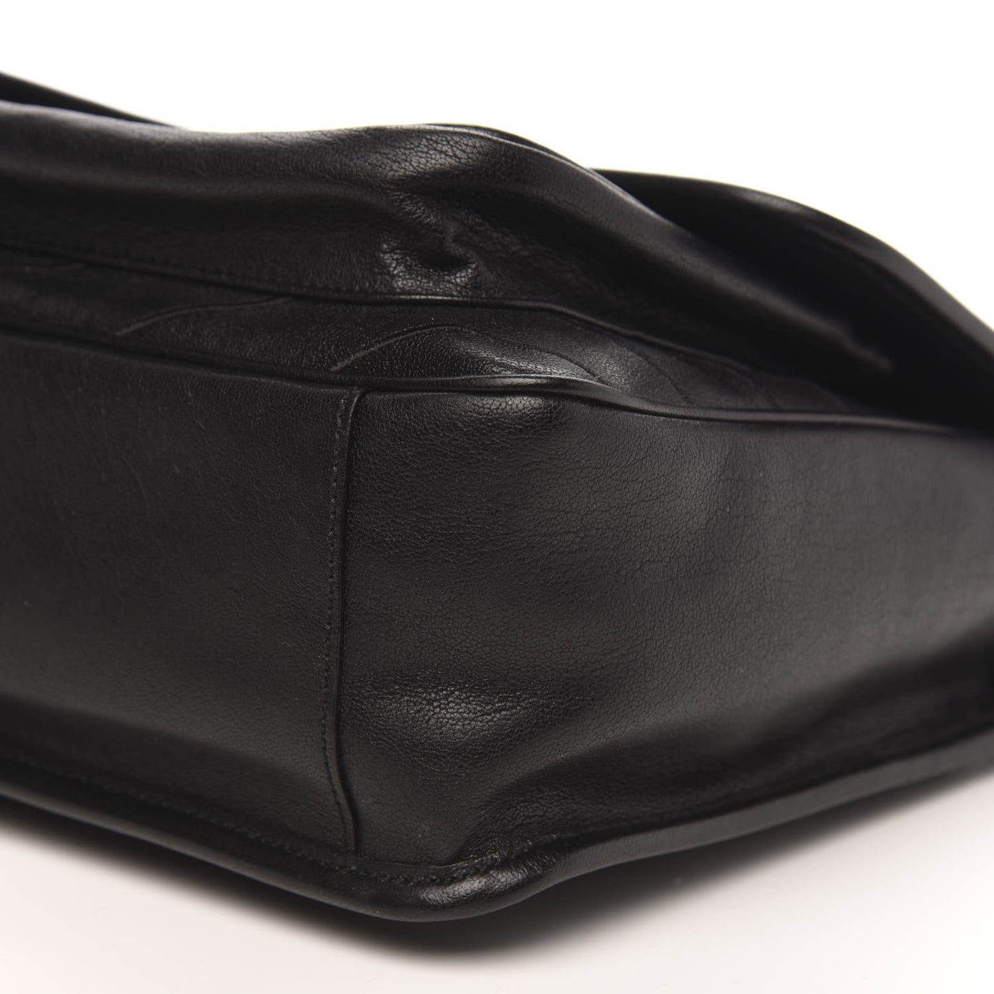 Lambskin Matelasse Monogram Microstud Medium Niki Chain Satchel Black