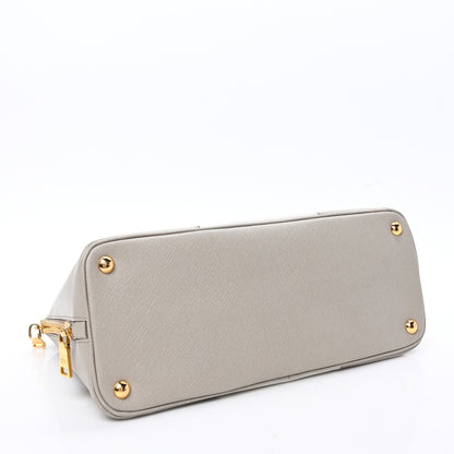 Prada Saffiano Lux Bi-Color Promenade Tote Talco Pomice 4 of 10