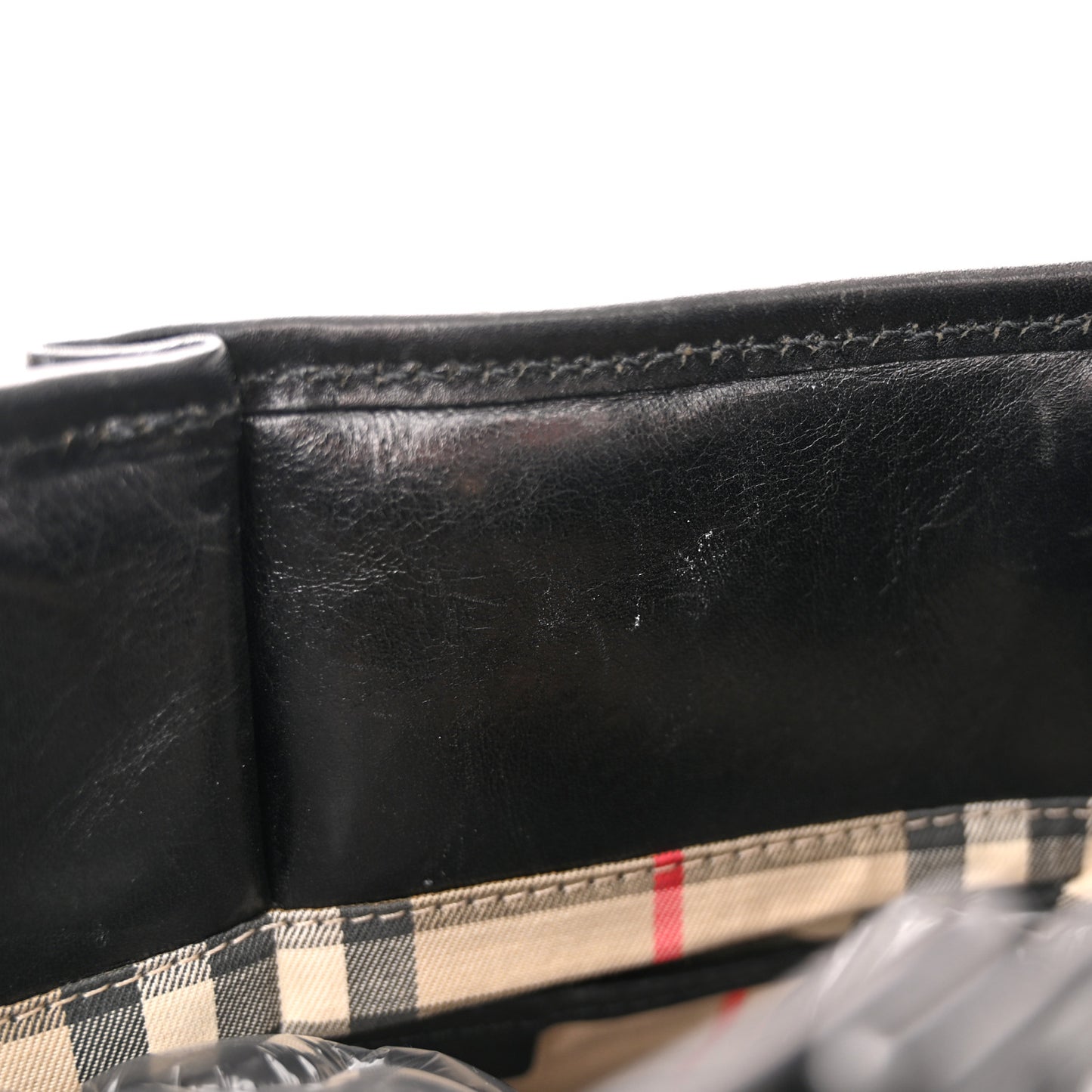 Calfskin Medium Whipstitch Tote Black
