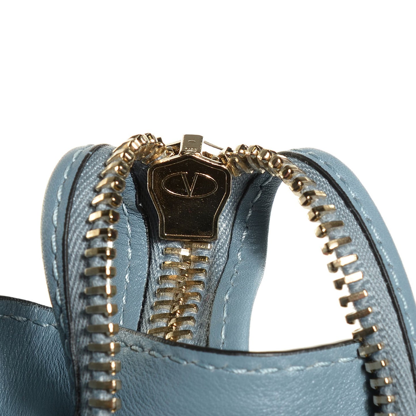 Vitello Rockstud Double Handle Tote London Stone