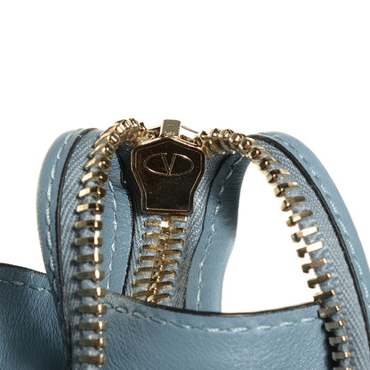 Valentino Garavani Vitello Rockstud Double Handle Tote London Stone 7 of 10