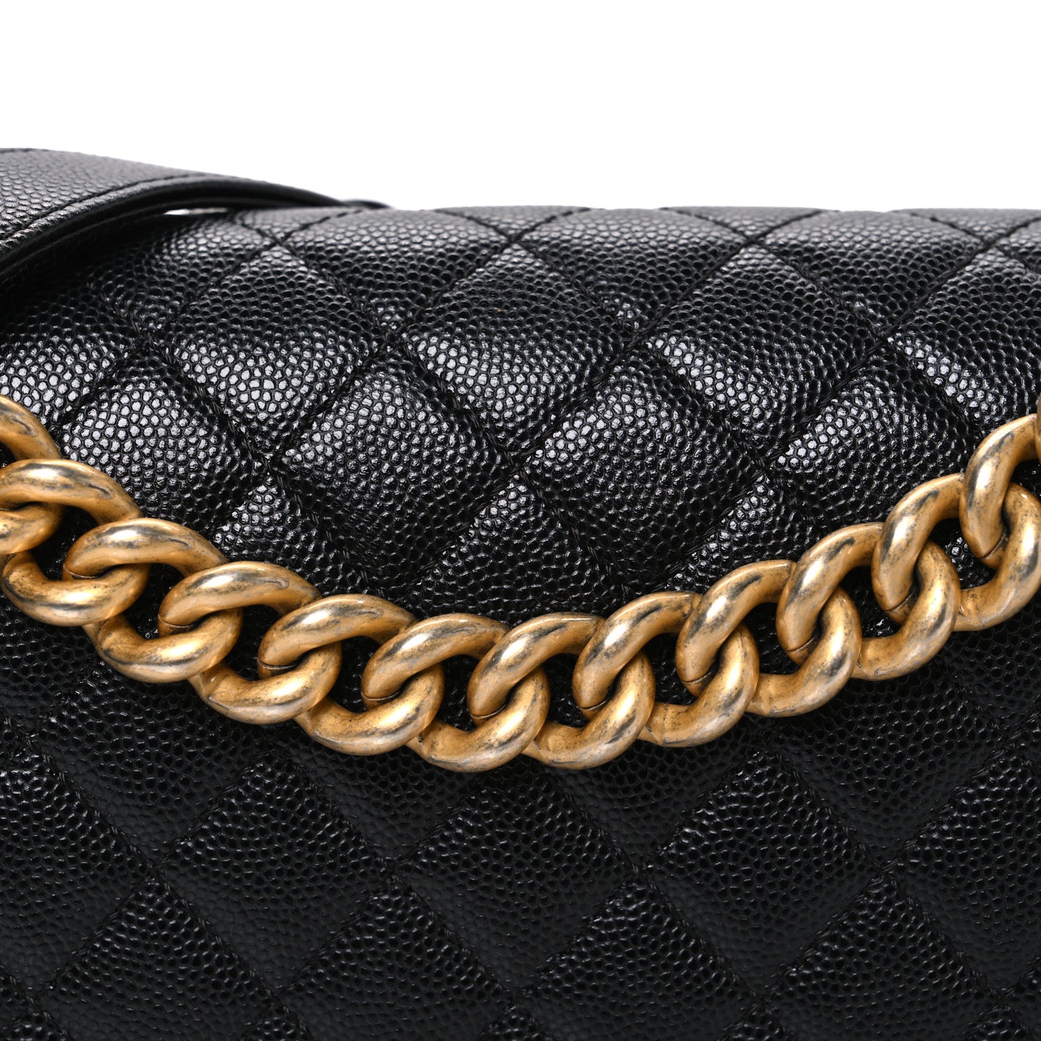 Chanel Caviar Quilted Medium Boy Flap Black 8 of 10