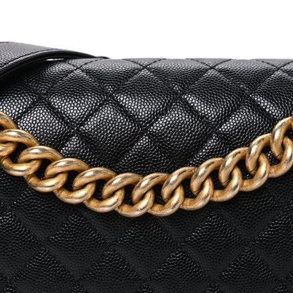 Chanel Caviar Quilted Medium Boy Flap Black 8 of 10