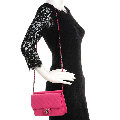 Chanel Lambskin Quilted Medium Crossing Times Flap Pink 2 of 7