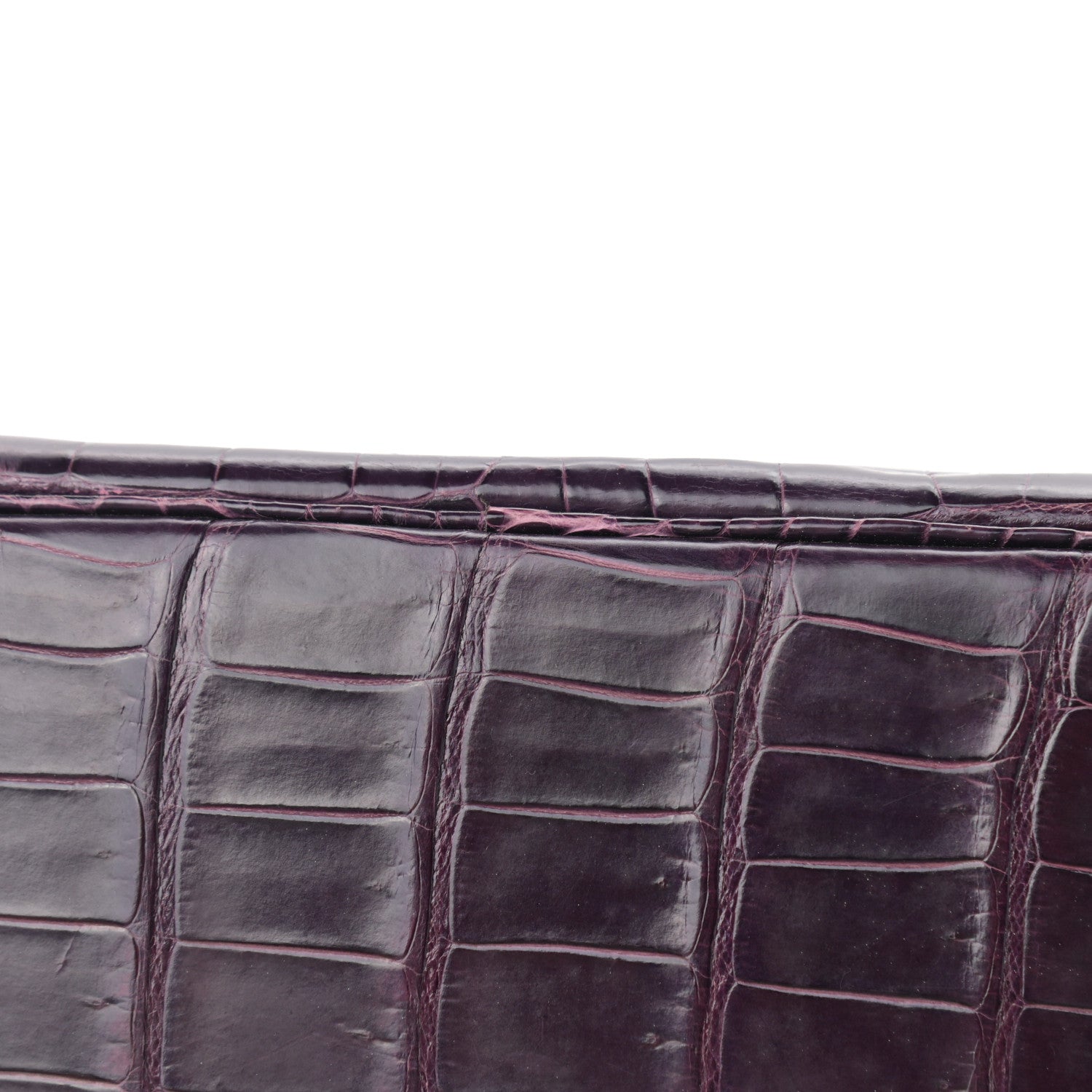 Hermes Shiny Porosus Crocodile Birkin 35 Cassis 12 of 15