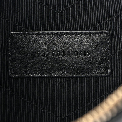 Saint Laurent SAINT LAURENT Calfskin Matelasse Chevron Monogram A5 Wristlet Black 7 of 7