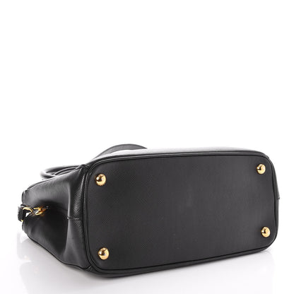 Prada Saffiano Small Galleria Double Zip Tote Black 4 of 7