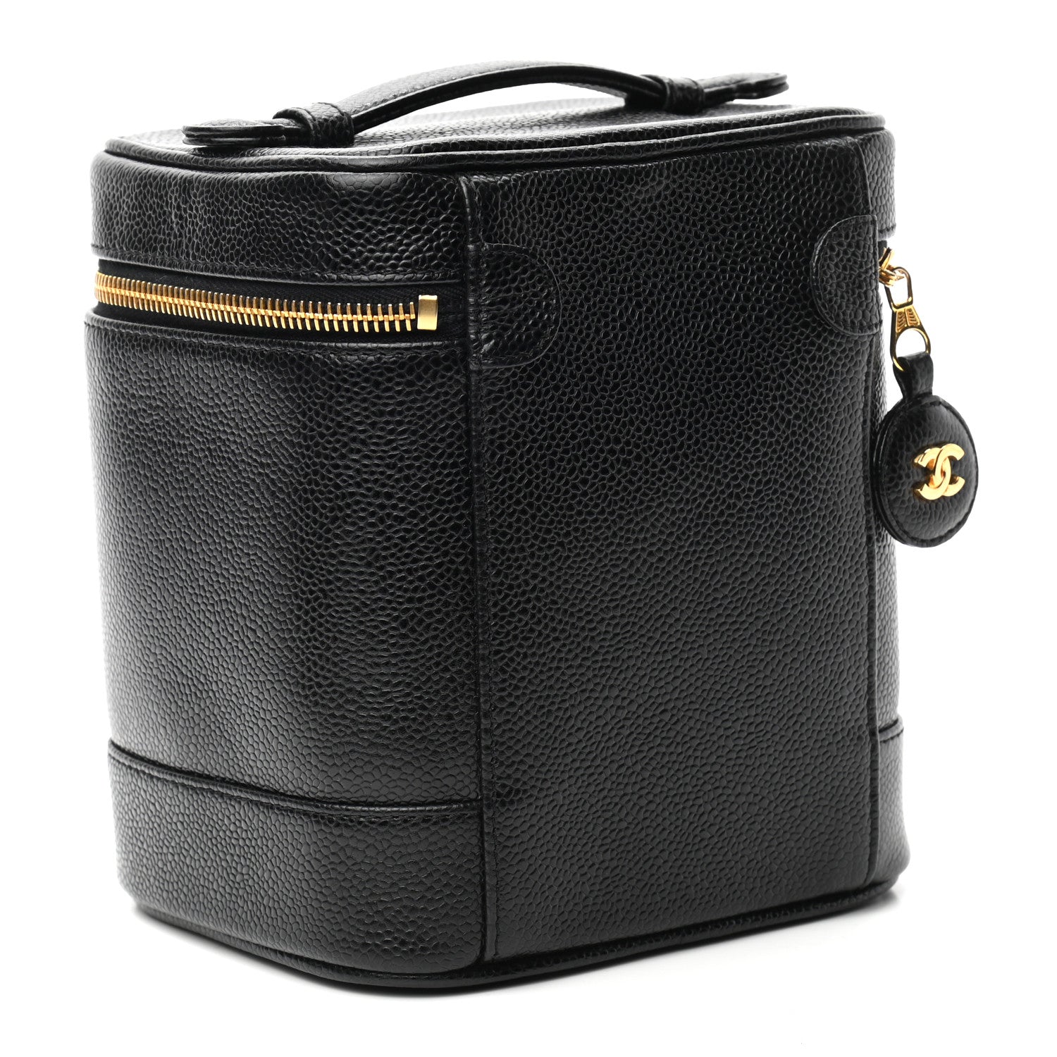 Chanel Caviar Vanity Cosmetic Case Black 3 of 7